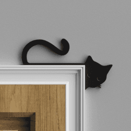 Cat Door Topper 3d model