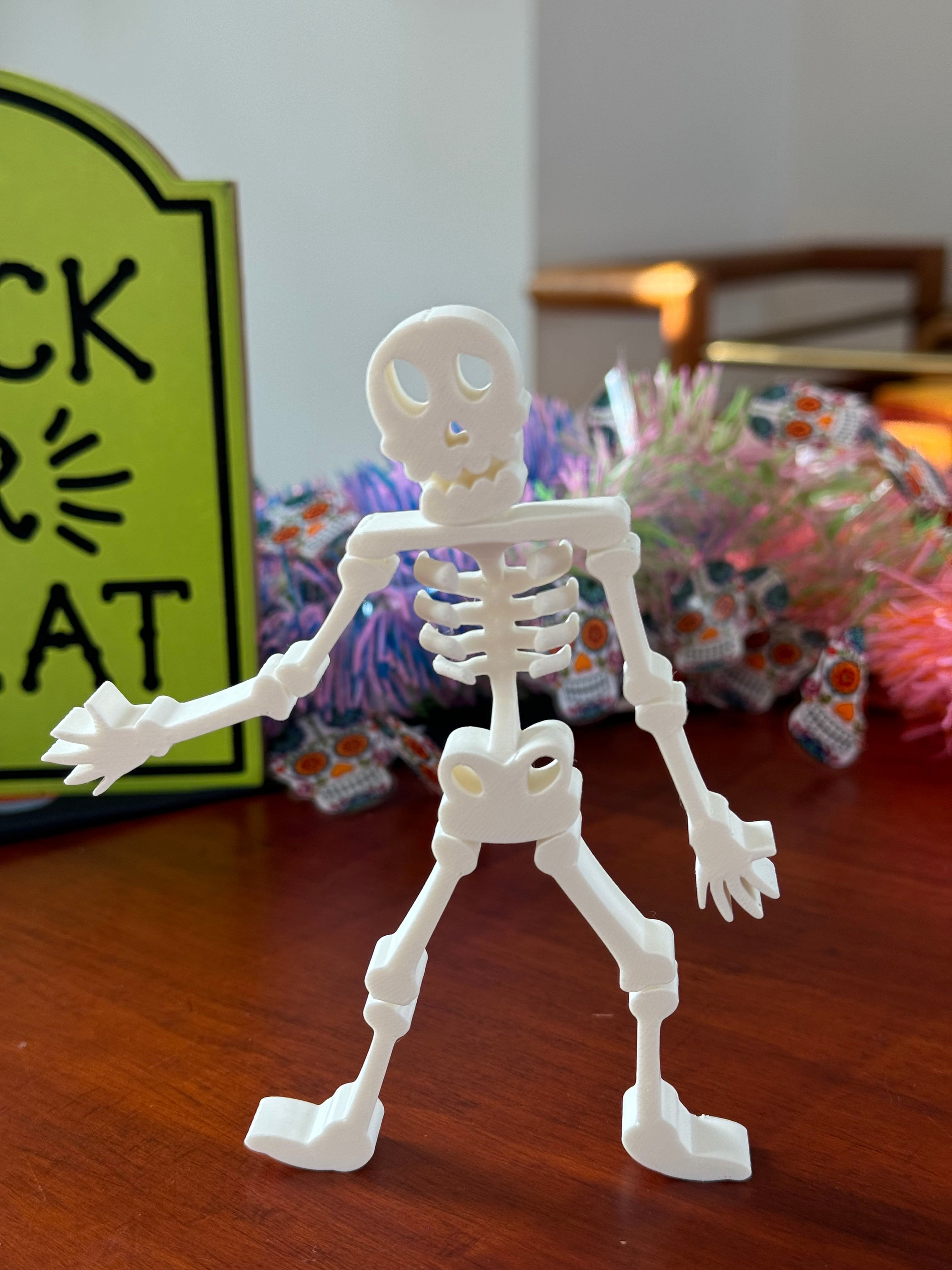 Flexi Articulated Skeleton - Fun Halloween Decoration 3d model