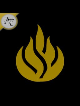 Simple Flame Symbol - 2D Art 3d model