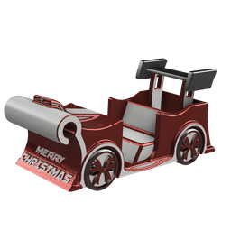 Custom santa's sleigh 3d model