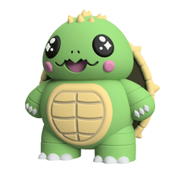 Cute Cryptid Baby Beast of Busco 3D Printable Snapping Turtle Figure 3d model