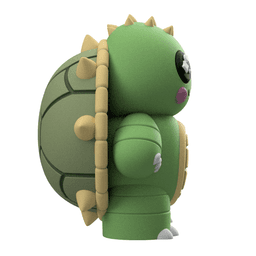 Cute Cryptid Baby Beast of Busco 3D Printable Snapping Turtle Figure 3d model