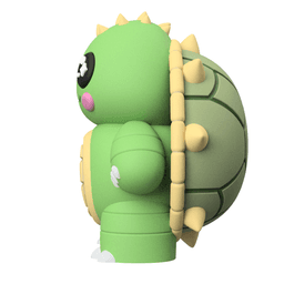Cute Cryptid Baby Beast of Busco 3D Printable Snapping Turtle Figure 3d model