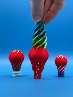 Lightbulb Spiral Passthrough Fidget Toy 3d model