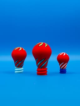 Lightbulb Spiral Passthrough Fidget Toy 3d model