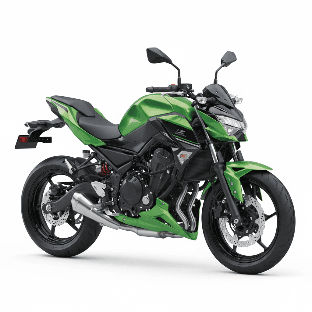 Kawasaki Z250 Street Naked Motorcycle 3d model