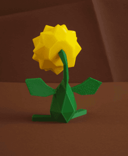 Sunflora Low Poly Pokemon 3d model
