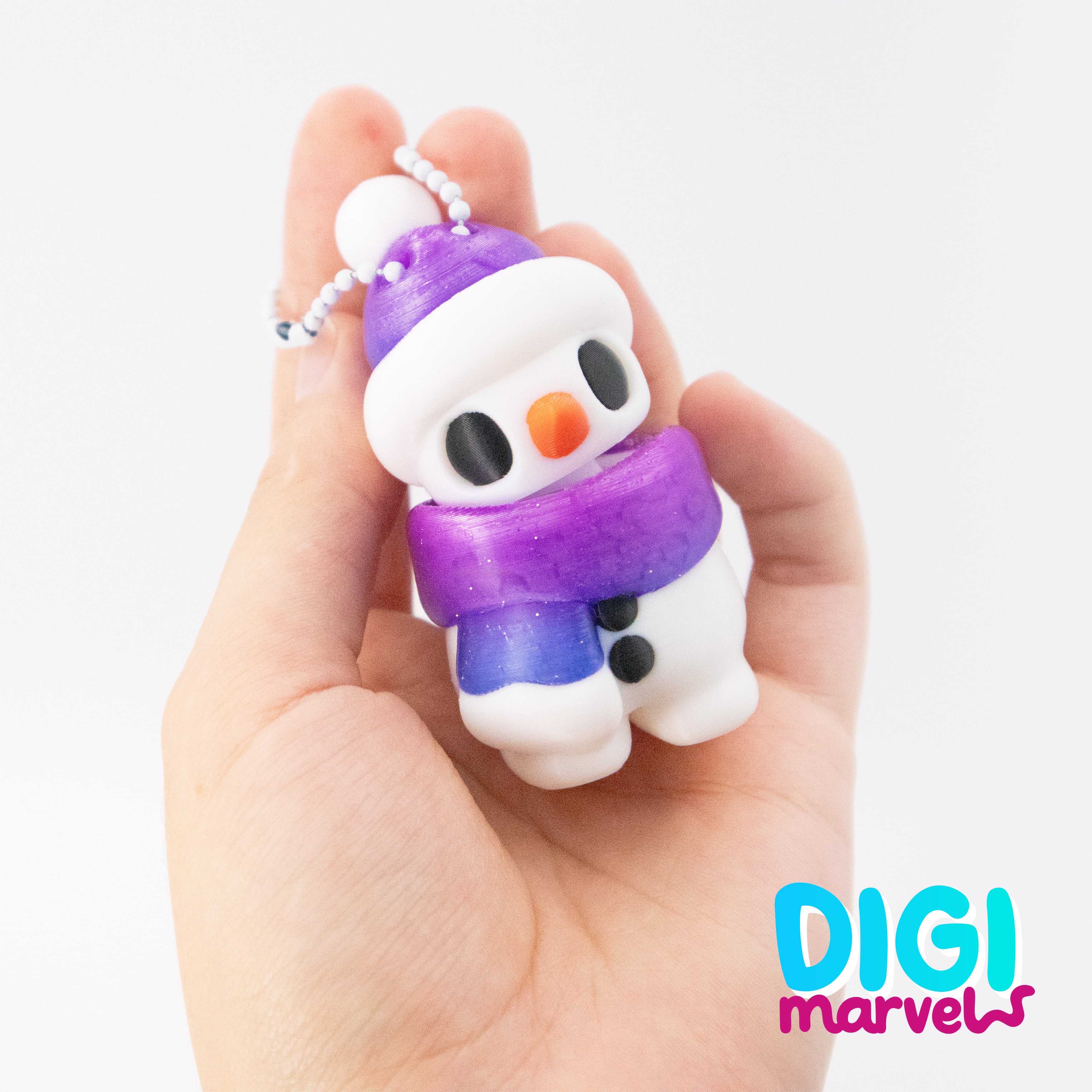 (Exclusive) Snowman Flexi + Keychain 3d model