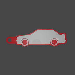 BMW M3 (1980s) Keychain 3d model