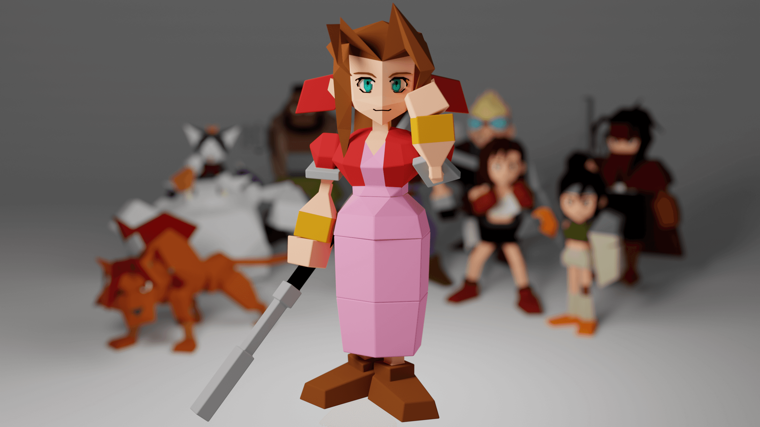 Aerith -Final Fantasy 7 3d model