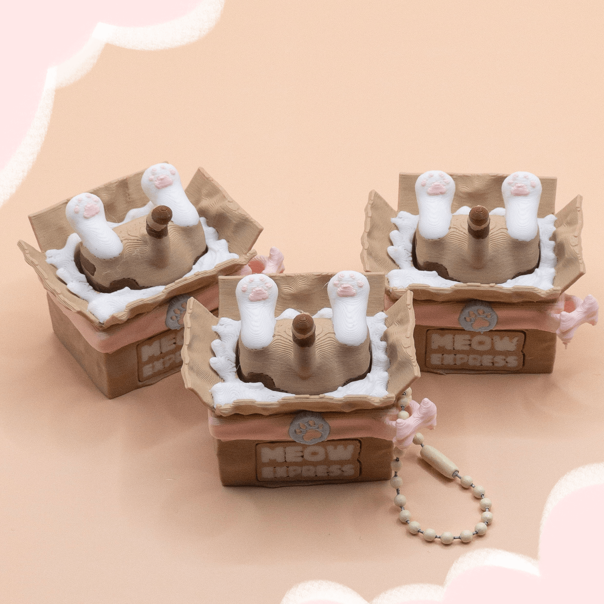 Meow Express Kitty Clicker - Fidget Clicker Toy 3d model