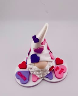 Valentines Day Gnome with Base 3d model