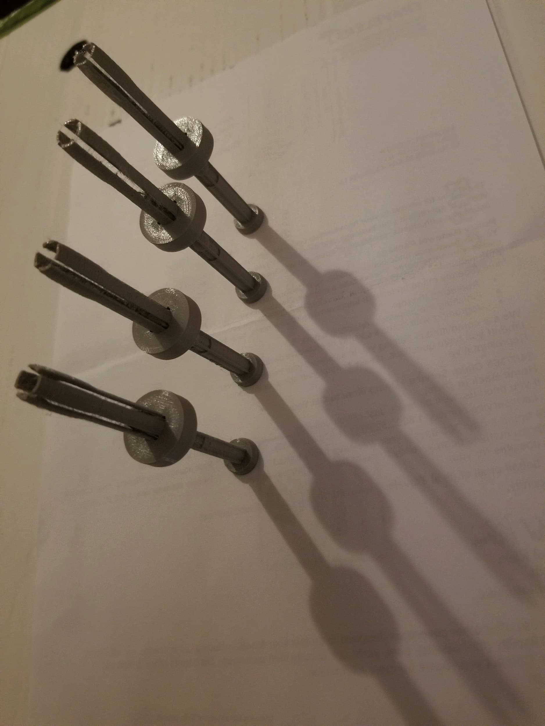Break away push pin anchor 3d model