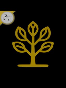 Simple Tree Symbol - 2D Art 3d model