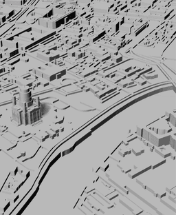 MOSCOW, Skyline 3d map 3d model