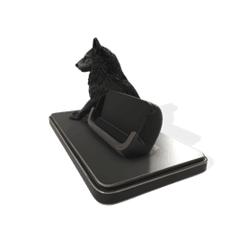 PBR Wolf Smartphone Stand 3d model