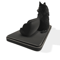 PBR Wolf Smartphone Stand 3d model