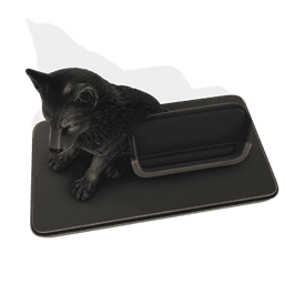 PBR Wolf Smartphone Stand 3d model