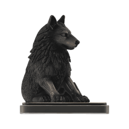 PBR Wolf Smartphone Stand 3d model