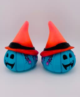 Decorative Pumpkin -Witch 3d model