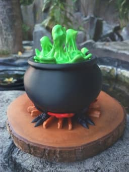Slime Ghost Witch Cauldron 3d model
