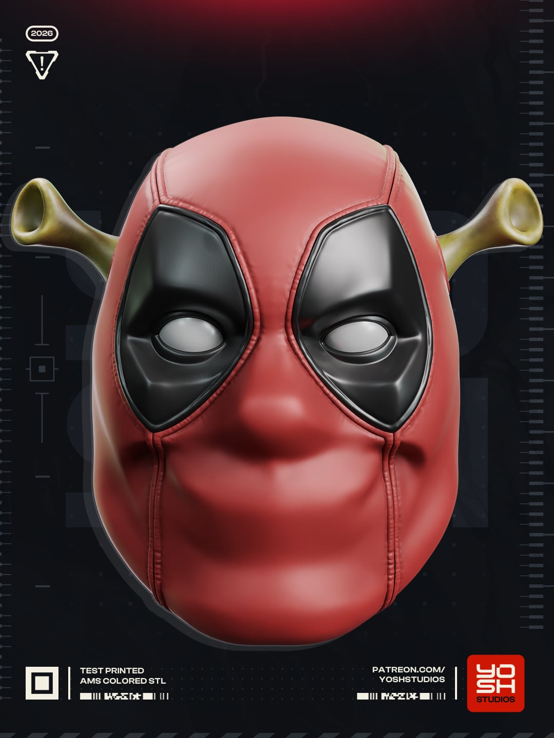 Ogrepool Mask 3D Printer STL file 3d model