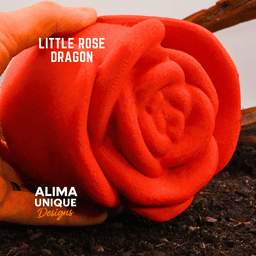 Little Rose Dragon with Rose Dragon egg 3d model