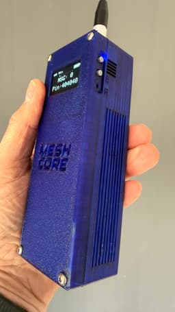 Thanks for this excellent design. I made hacked that very very basic case but this ticks all the boxes! Added Meshcore logo and grip. Nice! 3d model
