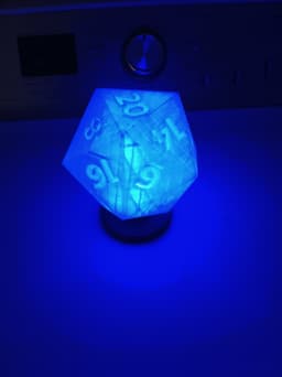 20 sided dice lamp 3d model