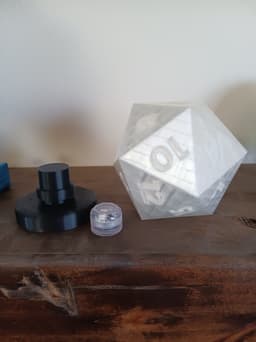 20 sided dice lamp 3d model