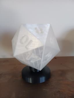 20 sided dice lamp 3d model