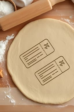 Fly Ticket Cookie Cutter, Biscuit Cutter 3d model