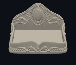 Romantic Cameo Envelope Jewelry Dish 3d model