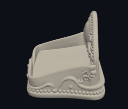 Romantic Cameo Envelope Jewelry Dish 3d model