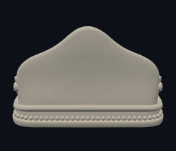 Romantic Cameo Envelope Jewelry Dish 3d model