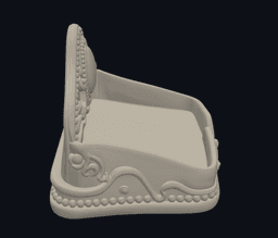 Romantic Cameo Envelope Jewelry Dish 3d model