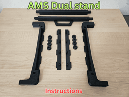 DUAL AMS 1 AND/OR AMS 2 PRO ROLL-OUT STAND 3d model