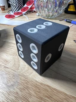 DICE ANNOYING STASH BOX, CHRISTMAS, FUN, STOCKING STUFFER 3d model