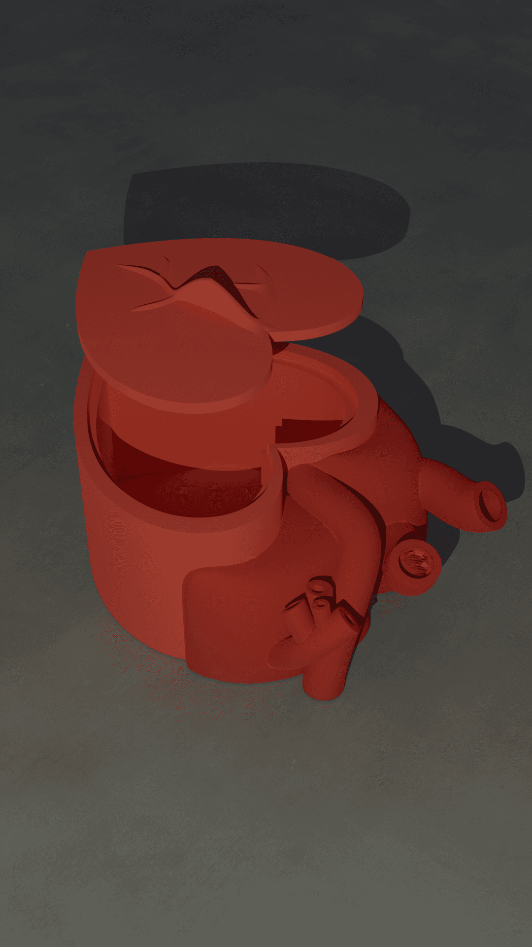 A TOTALLY REALISTIC Remix of Simple Heart Box with Lid 3d model