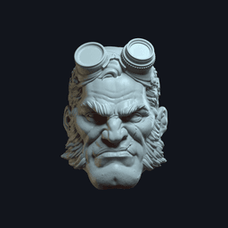 Dex v10 Action Figure Head 3d model