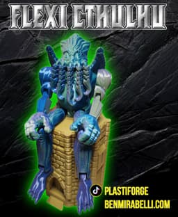 Sitting Flexi Cthulhu articulated figure 3d model
