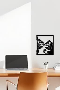 Bear Wall Art, Wall Decor, Home Decor 3d model