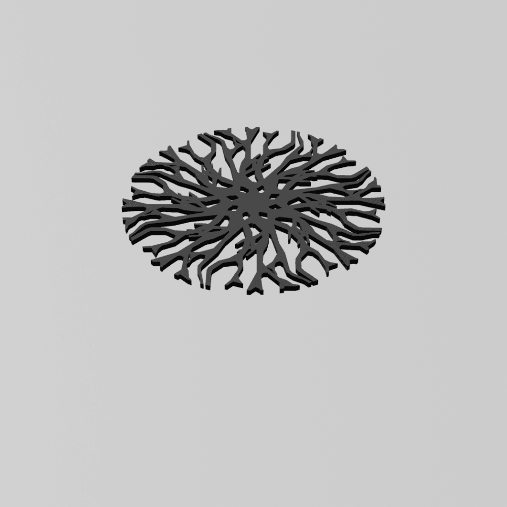 Tree of life coaster 3d model