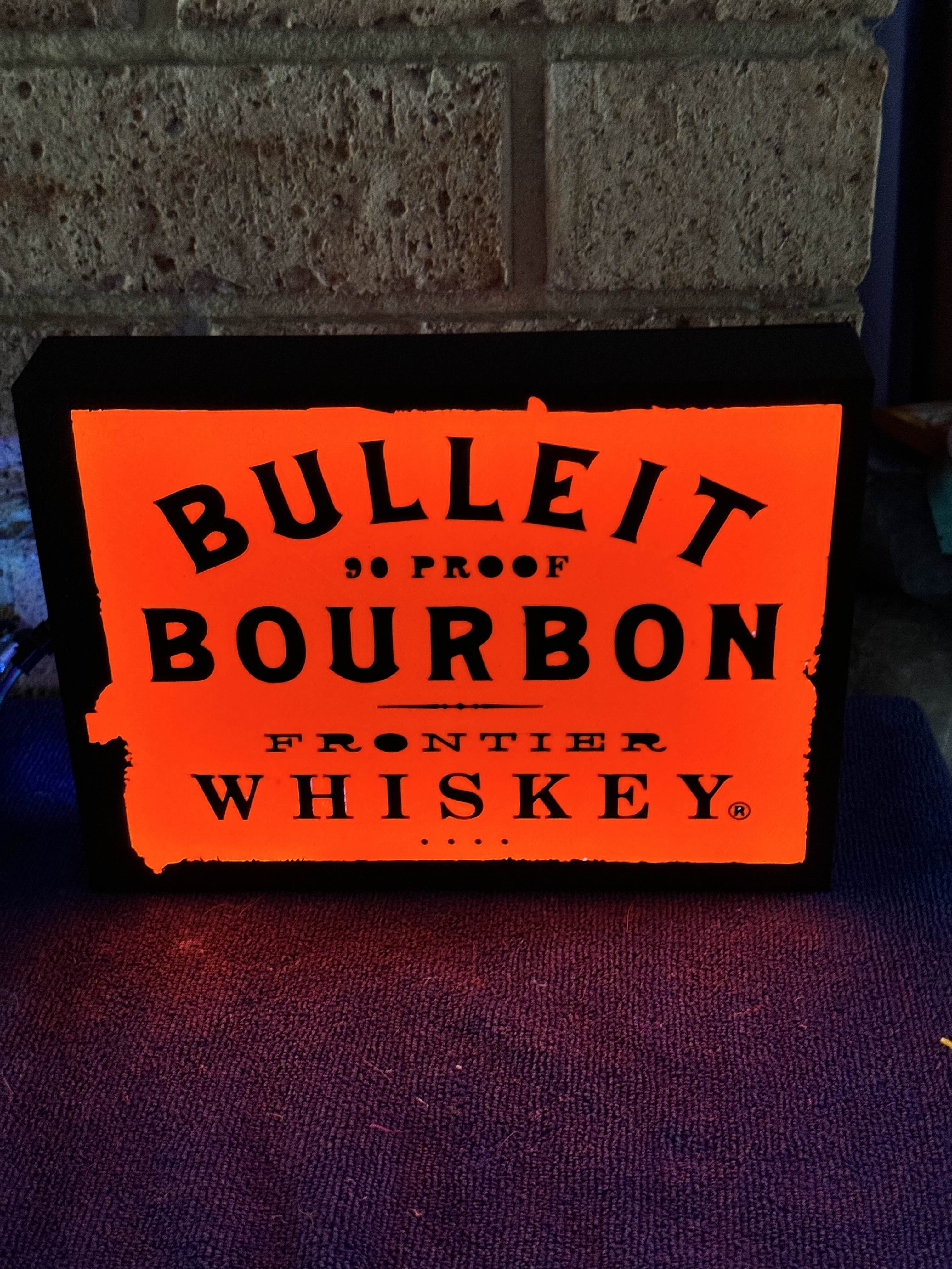 Bulleit bourbon light box 3d model