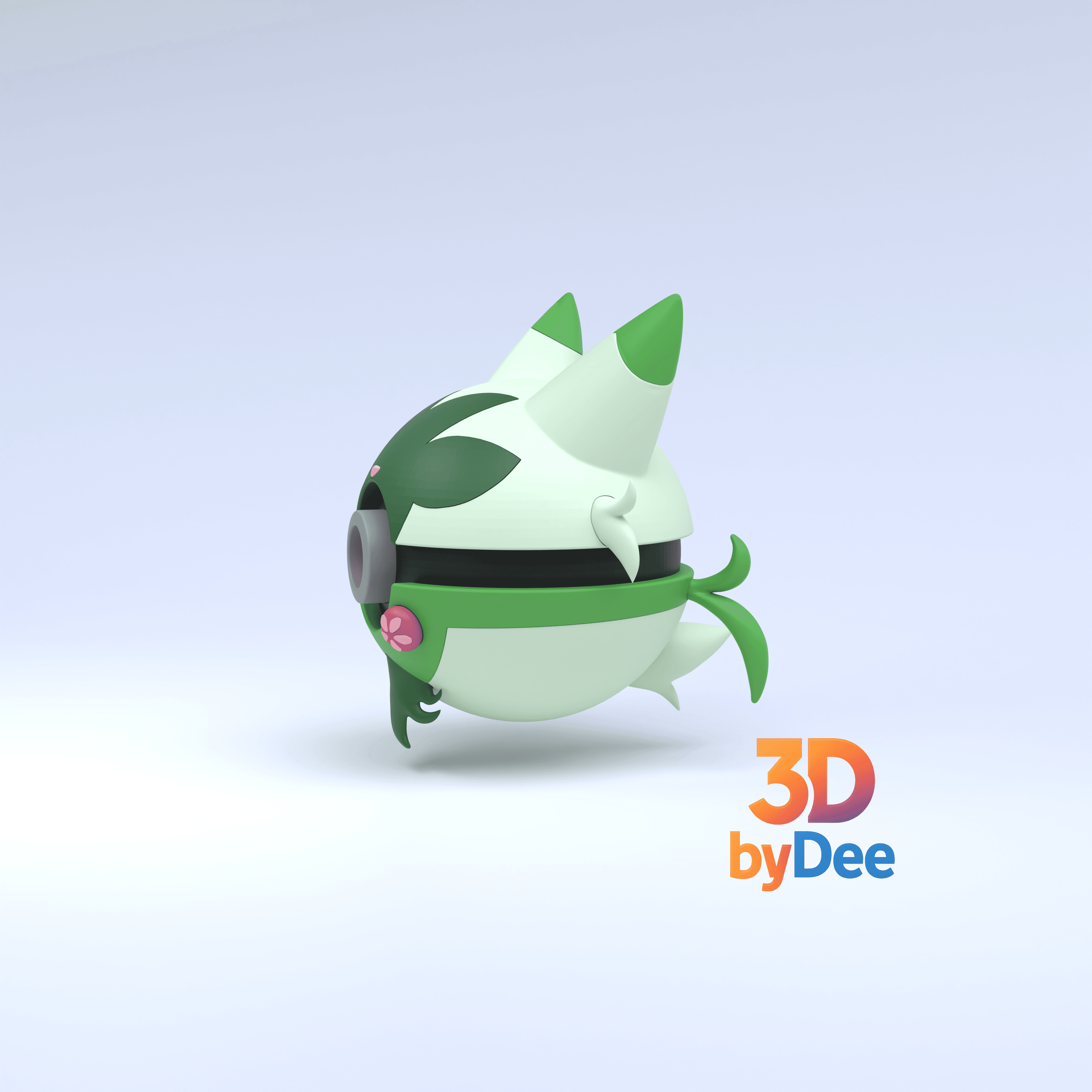 Floragato Pokeball 3d model
