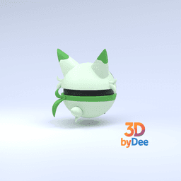 Floragato Pokeball 3d model