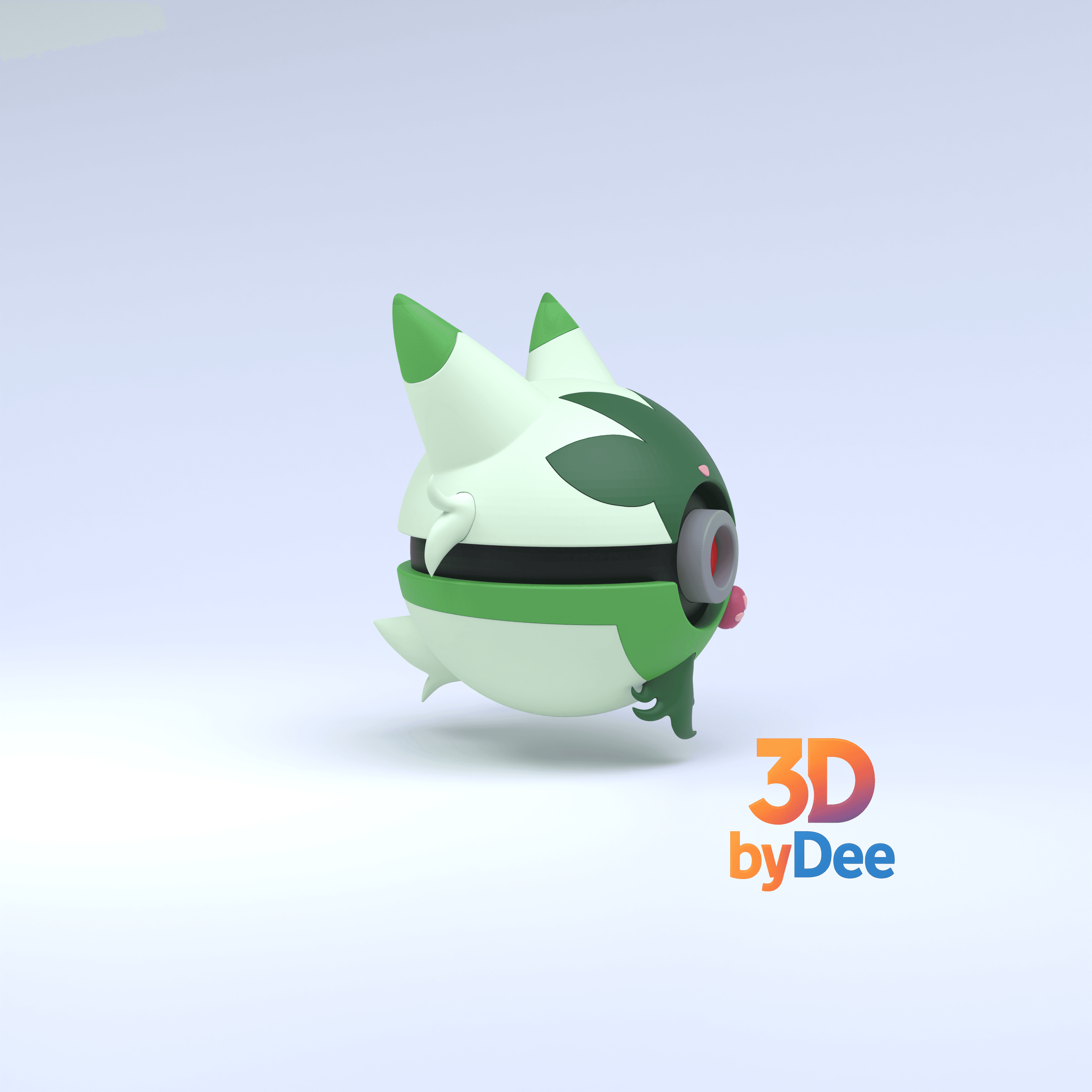 Floragato Pokeball 3d model