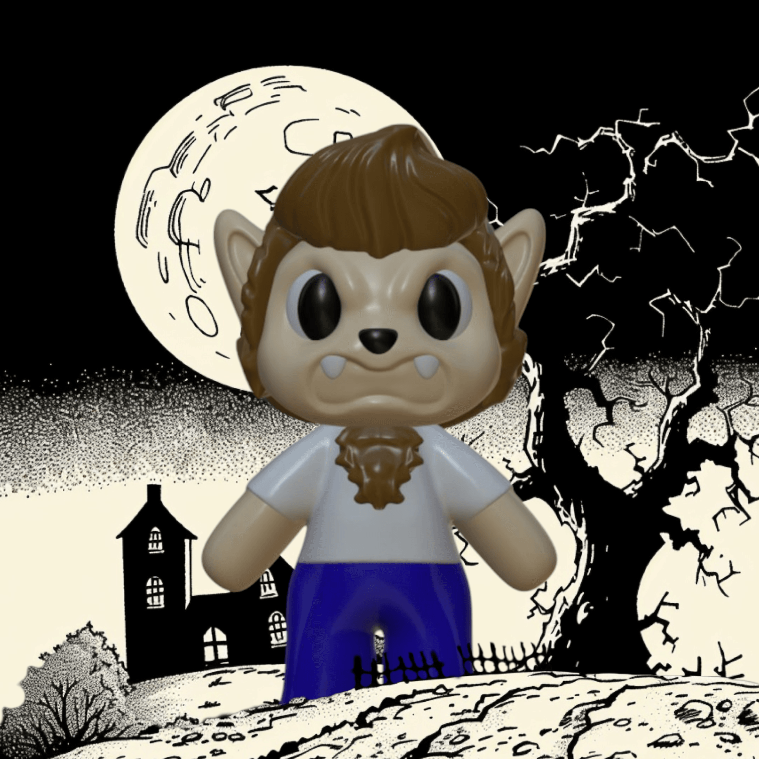 2024 Werewolf Figurine 3d model
