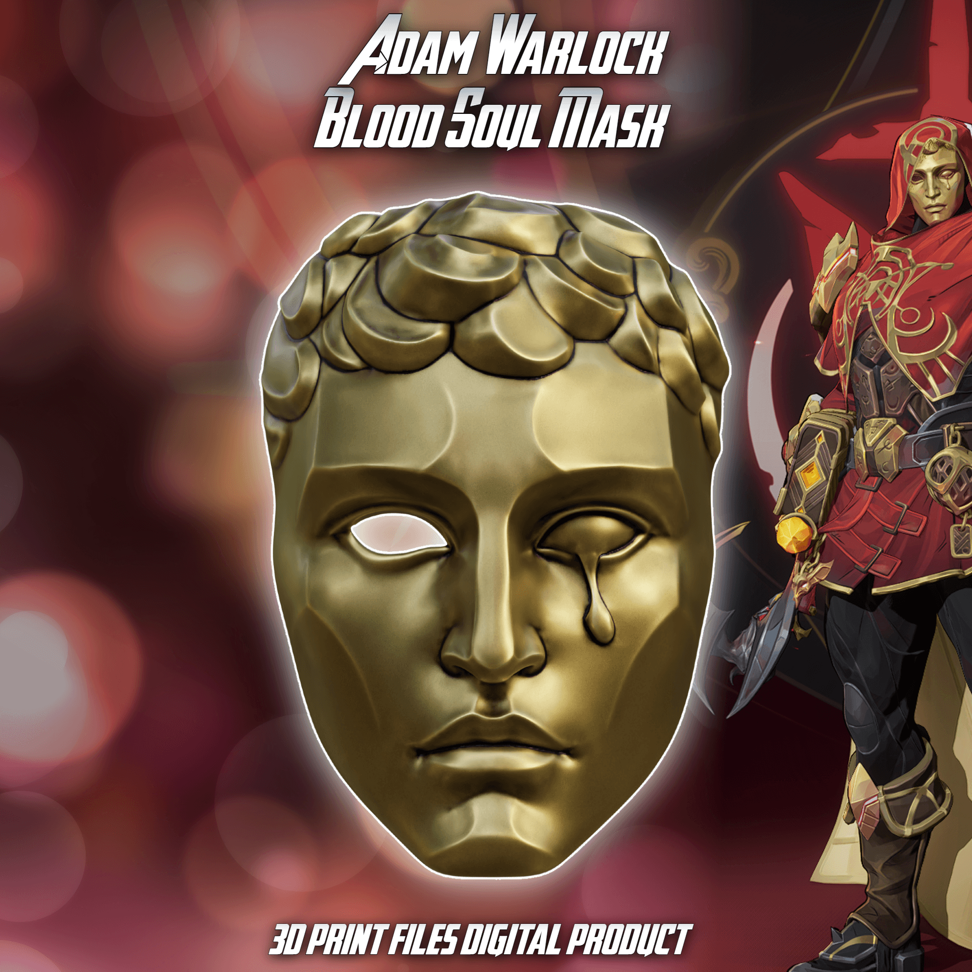 Blood Soul Mask Adam Warlock Marvel Rivals 3d model