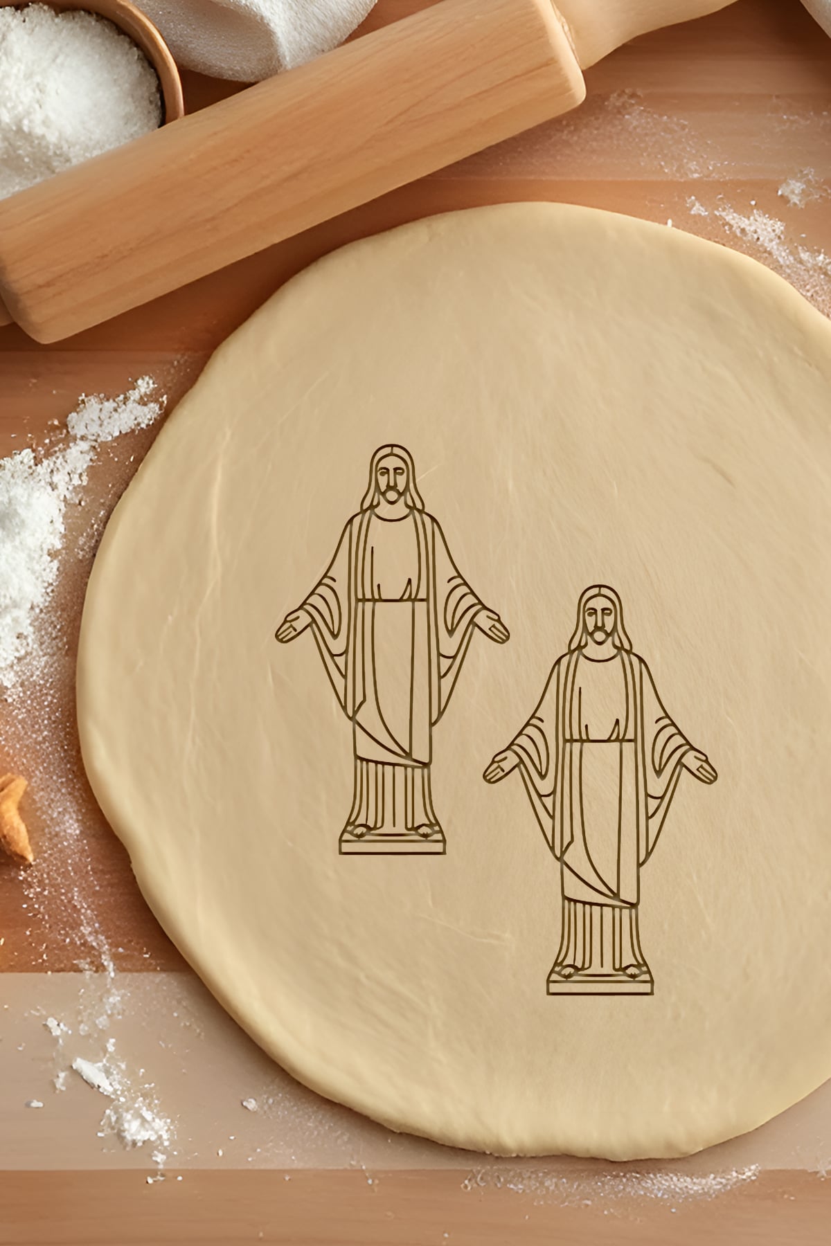 Christ The Reedemer Cookie Cutter, Biscuit Cutter 3d model